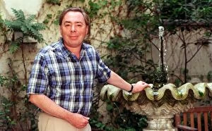 Images Dated 14th August 1998: Sir Andrew Lloyd Webber in his garden August 1998 at his home in Eaton Square