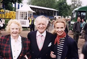 Images Dated 3rd June 1993: Sir John Mills Actor With His Daughter Actress Hayley Mills And His Wife