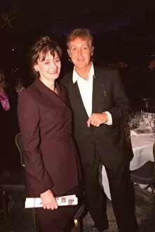 Images Dated 21st May 1999: Sir Paul McCartney with Cherie Blair May 1999 at the The Mirror Pride of Britain