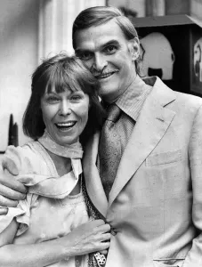 Sir Stanley Baker and wife went for a celebration lunch in the west end of London today Sir Stanley Baker and wife went for a celebration lunch in the west end of London today