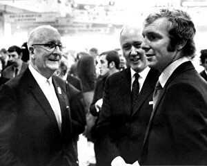 Images Dated 14th October 1970: Sir William Lyons, founder and chairman of Jaguar Cars(left