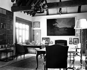Blenheim Palace Collection: Sir Winston Churchills study in Chartwell House. Sir Winston loved this room
