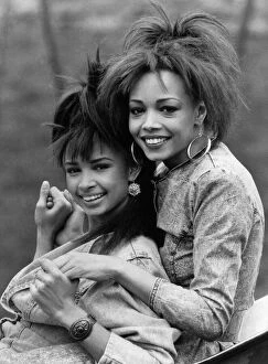 Images Dated 25th March 1987: Sisters Mel and Kim have plenty to smile about-they