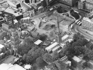 Images Dated 12th May 1989: The site of The Cathedral Lanes Shopping Centre in Coventry, Midlands, England