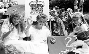 Skelton and Brotton Carnival Queen Sharon Spencer. centre, and her attendants Skelton and Brotton Carnival Queen Sharon Spencer. centre, and her attendants