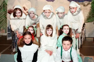 Skelton Junior School in dress rehearsals for the Snow Queen production Skelton Junior School in dress rehearsals for the Snow Queen production