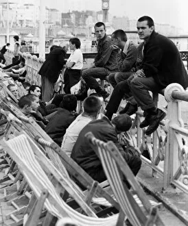 Skinheads at Brighton station 1981