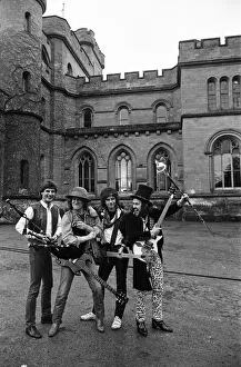 Images Dated 26th January 1984: Slade (Don Powell, Noddy Holder, Jim Lea and Dave Hill) filming a new video at Eastnor