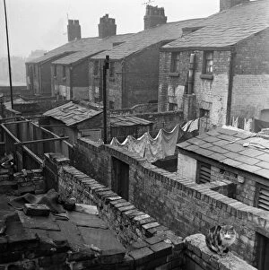 Backyard Collection: Slum living conditions in the north west of England. 3rd April 1960