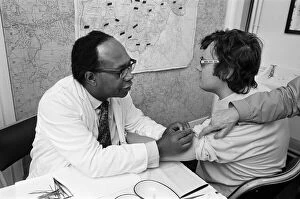 Images Dated 25th August 1978: Smallpox Outbreak Birmingham 1978. Janet Parker a British medical photographer became