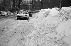 Images Dated 15th January 1987: Snow in Berkshire. 15th January 1987