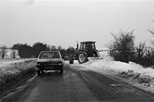 Images Dated 15th January 1987: Snow in Berkshire. 15th January 1987