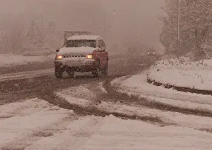 Snow on the roads in kent today caused chaos after britain was hit by the big freeze Snow on the roads in kent today caused chaos after britain was hit by the big freeze