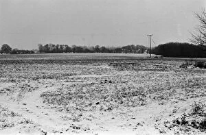Images Dated 14th January 1987: Snow scenes in Heckfield. January 1987.Snow scenes in Heckfield. 14th January 1987