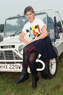 On Set Collection: Sophie Aldred as Doctor Who assistant Ace seen here on location near Arundel during