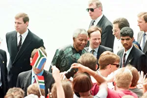Images Dated 7th February 2011: South African President Nelson Mandela and Prince Andrew the Duke of York seen here
