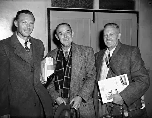 South African rugby supporters in the arrivals Hall at Heathrow. 4th January 1952 South African rugby supporters in the arrivals Hall at Heathrow. 4th January 1952