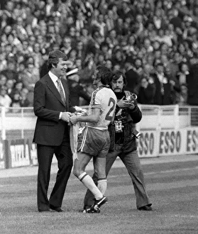 Southampton v Manchester United FA Cup Final 1976 Lawrie McMenemy celebrates with Southampton v Manchester United FA Cup Final 1976 Lawrie McMenemy celebrates with