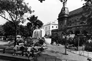Images Dated 3rd July 1988: The Southport Arts Centre with the Town Hall. 3rd July 1988