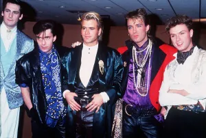 Images Dated 18th December 1984: Spandau Ballet pop group at charity concert at Ingliston Edinburgh