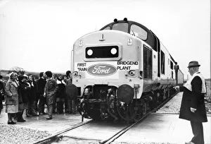 The Speedlink train makes its way into the Ford plant at Bridgend, South Wales The Speedlink train makes its way into the Ford plant at Bridgend, South Wales