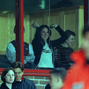 Images Dated 24th March 1997: SPICE GIRLS CELEBRATE LIVERPOOL 1ST GOAL THEY WENT ON TO WIN AGAINST ARSENAL