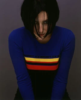 Images Dated 24th January 1998: Spicy Sport Fashion feature XS January 1998 Striped top from Next