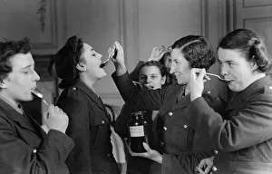 A spoonful of sugar makes the medicine go down. ATS girls seen here taking cod A spoonful of sugar makes the medicine go down. ATS girls seen here taking cod