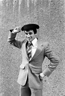 Images Dated 3rd February 1981: Sport: Boxing: Boxer Charlie Magri poses wearing a matadors hat