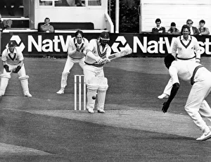 Sport - Cricket - Glamorgan County Cricket Club - Hugh Morris the Glamorgan batsman plays Sport - Cricket - Glamorgan County Cricket Club - Hugh Morris the Glamorgan batsman plays