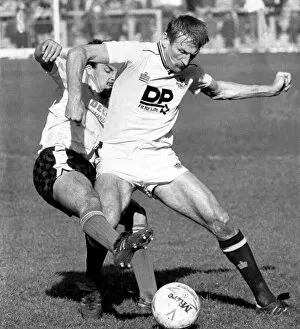 Images Dated 10th April 1989: Sport - Football Swansea - Swansea Citys Tommy Hutchinson is an elder statesman at