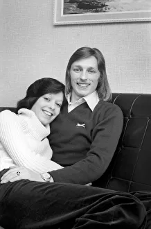 Sport: Football: West Ham United Cup Star Alan Taylor and Jeanette Johnson Sport: Football: West Ham United Cup Star Alan Taylor and Jeanette Johnson