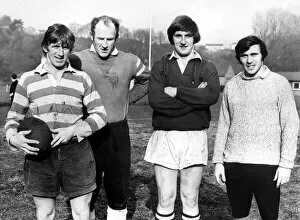Images Dated 17th February 1975: Sport - Rugby Four Morpeth Rugby Club stalwarts, left to right