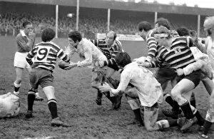 Images Dated 8th January 1972: Sport: Rugby Union: Gloucester v. Somerset. Determined looking Jackson of Gloucester