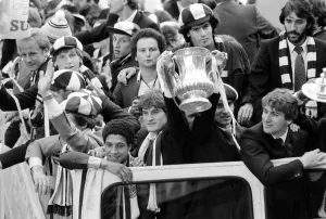 Spurs homecoming after winning the FA Cup. 15th May 1981 Spurs homecoming after winning the FA Cup. 15th May 1981