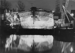 the SS Great Britain finally at rest in the dry dock, 5th July 1970 the SS Great Britain finally at rest in the dry dock, 5th July 1970