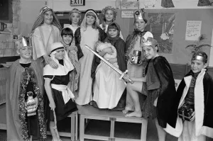 St Aiden's CE first school nativity - A Centurion in Bethlehem. 2nd December 1991 St Aiden's CE first school nativity - A Centurion in Bethlehem. 2nd December 1991