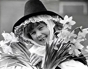 St David's Day - Smiling through.... this five-year-old among the Daffodils at St David's Day - Smiling through.... this five-year-old among the Daffodils at