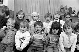 Images Dated 1st April 1987: St Jamess Playgroup at Marsh raised £145 for the £