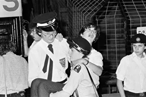 St John Ambulance Volunteers carrying a fan at a Duran Duran concert St John Ambulance Volunteers carrying a fan at a Duran Duran concert