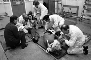 Images Dated 6th February 1978: St Johns Ambulance First Aid Training, 6th February 1978