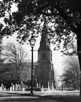 Knowsley Gallery: St Marys Church, Knowsley Parish Church, Knowsley Village, 27th December 1967