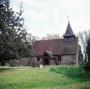 St. Nicholas Church, Pyrford, Surrey. July 1967 St. Nicholas Church, Pyrford, Surrey. July 1967