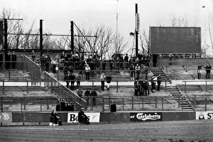 An empty Stamford Bridge, where police nearly out numbered the Derby fans during An empty Stamford Bridge, where police nearly out numbered the Derby fans during