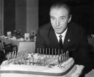Stanley Matthews at a dinner in Stoke last night to celebrate his 50th birthday Stanley Matthews at a dinner in Stoke last night to celebrate his 50th birthday