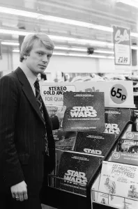 Star Wars Vinyl Record on Sale for 65 pence at Woolworth store in Oxford Street, London Star Wars Vinyl Record on Sale for 65 pence at Woolworth store in Oxford Street, London