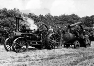 Full steam ahead as this engine is put in trim for the North of England Steam Traction Full steam ahead as this engine is put in trim for the North of England Steam Traction