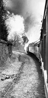 Images Dated 23rd April 1973: A steam trains makes its way majestically round a bend on the Tanfield Railway on 23rd