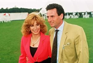 Images Dated 26th July 1992: Stefanie Powers actress with Patrick de la Chanais at a polo match