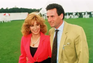 Images Dated 26th July 1992: Stefanie Powers actress with Patrick de la Chanais at a polo match